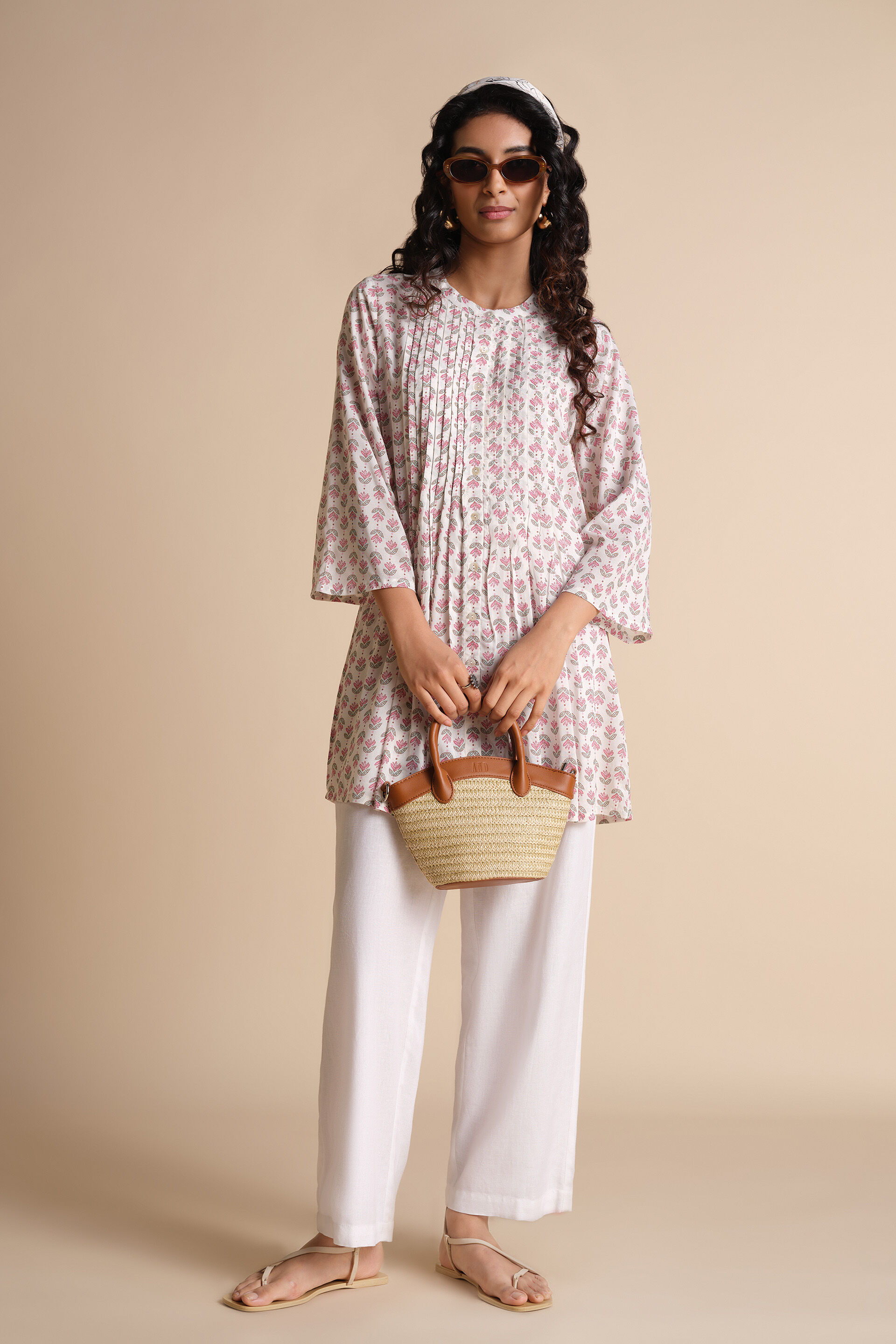 Humraah Tunic, Off White, image 2